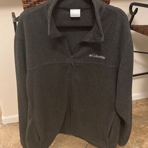 Columbia Charcoal Zip-Up Fleece